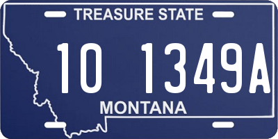 MT license plate 101349A
