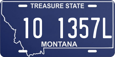 MT license plate 101357L