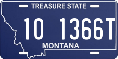 MT license plate 101366T