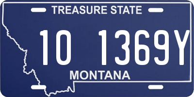 MT license plate 101369Y