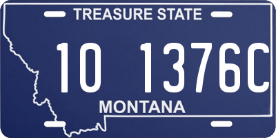 MT license plate 101376C