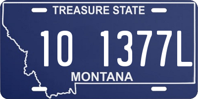 MT license plate 101377L