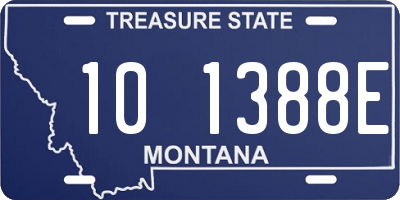 MT license plate 101388E