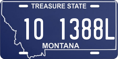 MT license plate 101388L