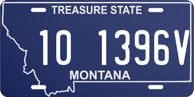 MT license plate 101396V