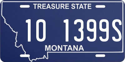 MT license plate 101399S