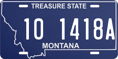 MT license plate 101418A
