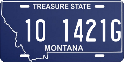 MT license plate 101421G