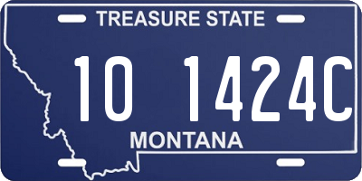 MT license plate 101424C