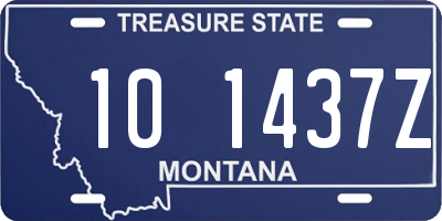 MT license plate 101437Z