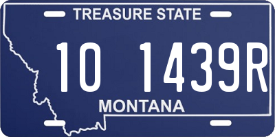 MT license plate 101439R