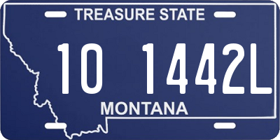 MT license plate 101442L