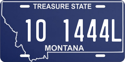 MT license plate 101444L