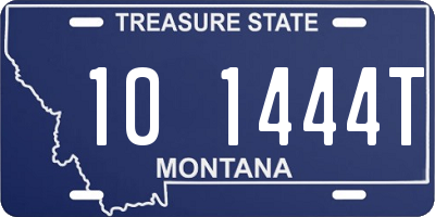 MT license plate 101444T