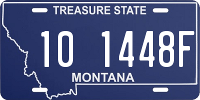 MT license plate 101448F