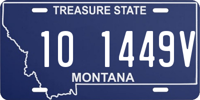 MT license plate 101449V