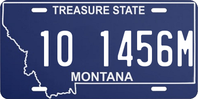 MT license plate 101456M