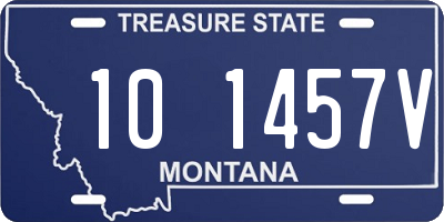 MT license plate 101457V