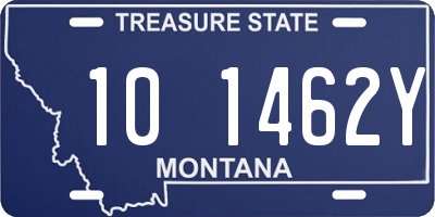 MT license plate 101462Y