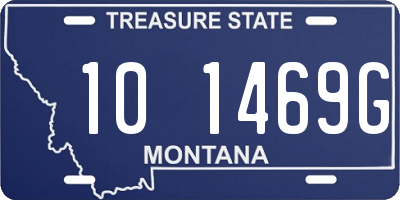 MT license plate 101469G