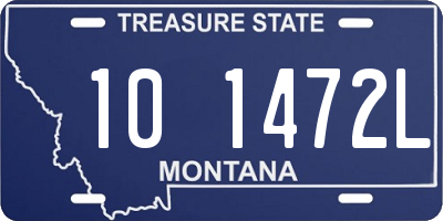 MT license plate 101472L