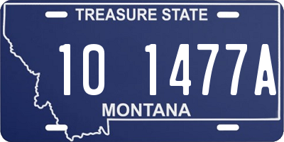 MT license plate 101477A