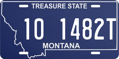 MT license plate 101482T