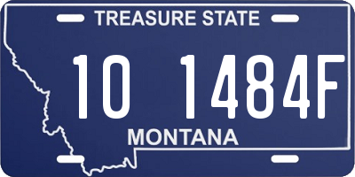 MT license plate 101484F