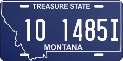 MT license plate 101485I