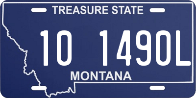 MT license plate 101490L