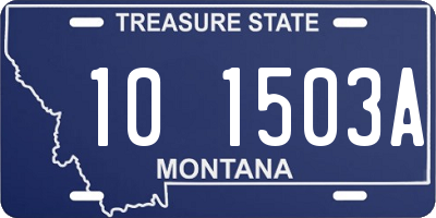 MT license plate 101503A