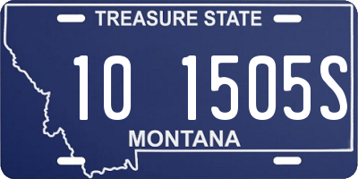 MT license plate 101505S