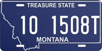 MT license plate 101508T
