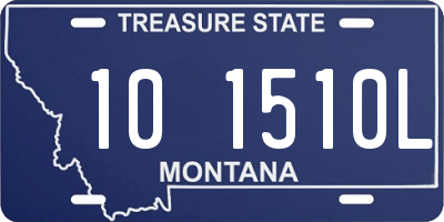 MT license plate 101510L