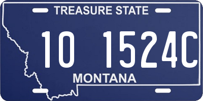 MT license plate 101524C