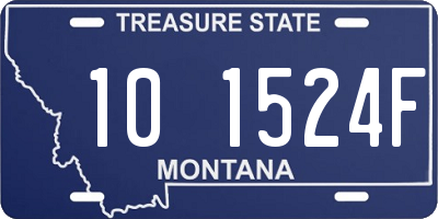 MT license plate 101524F