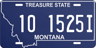 MT license plate 101525I