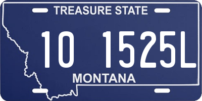 MT license plate 101525L