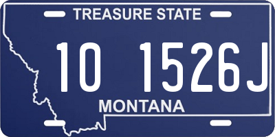 MT license plate 101526J