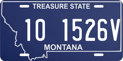 MT license plate 101526V