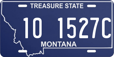 MT license plate 101527C