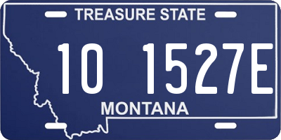 MT license plate 101527E