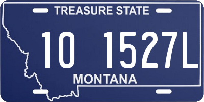 MT license plate 101527L