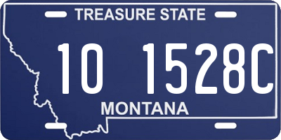 MT license plate 101528C