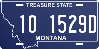 MT license plate 101529D