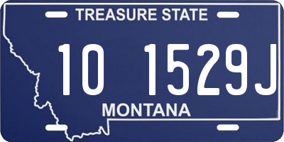 MT license plate 101529J