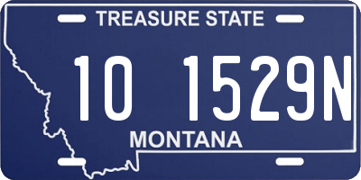 MT license plate 101529N