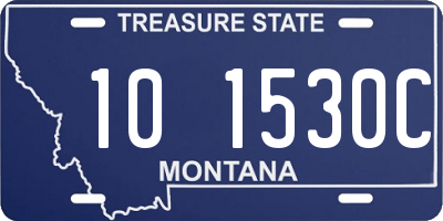 MT license plate 101530C