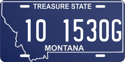 MT license plate 101530G