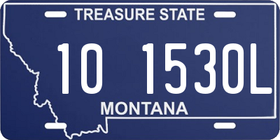 MT license plate 101530L